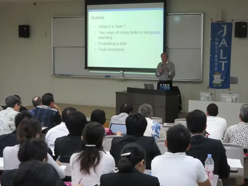 Plenary lecture at a past Okinawa JALT conference
